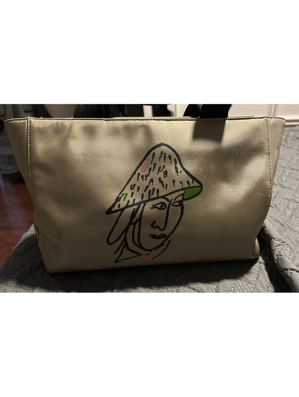 Kate Spade & Maira Kalman Tulip Bulbs Zip Closure Medium Tote Pre-owned